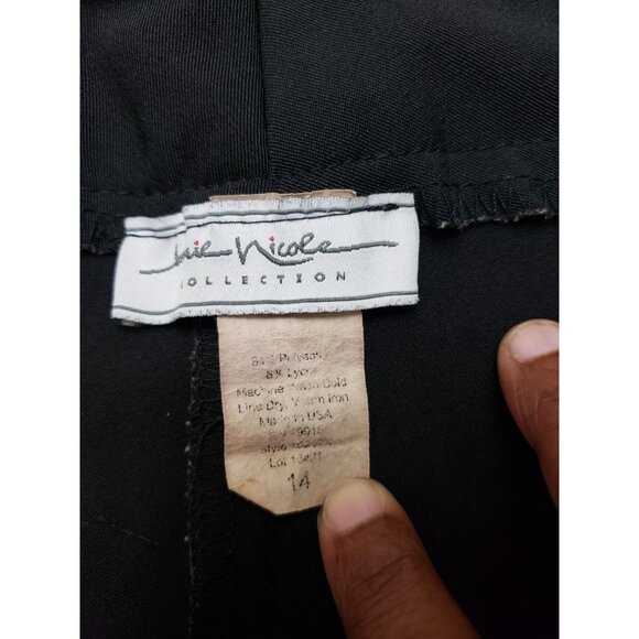 Jamie Nicole black, cropped, wide leg pants, size 14 - Picture 4 of 4